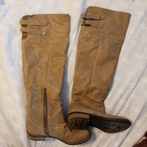 Tall tan boots